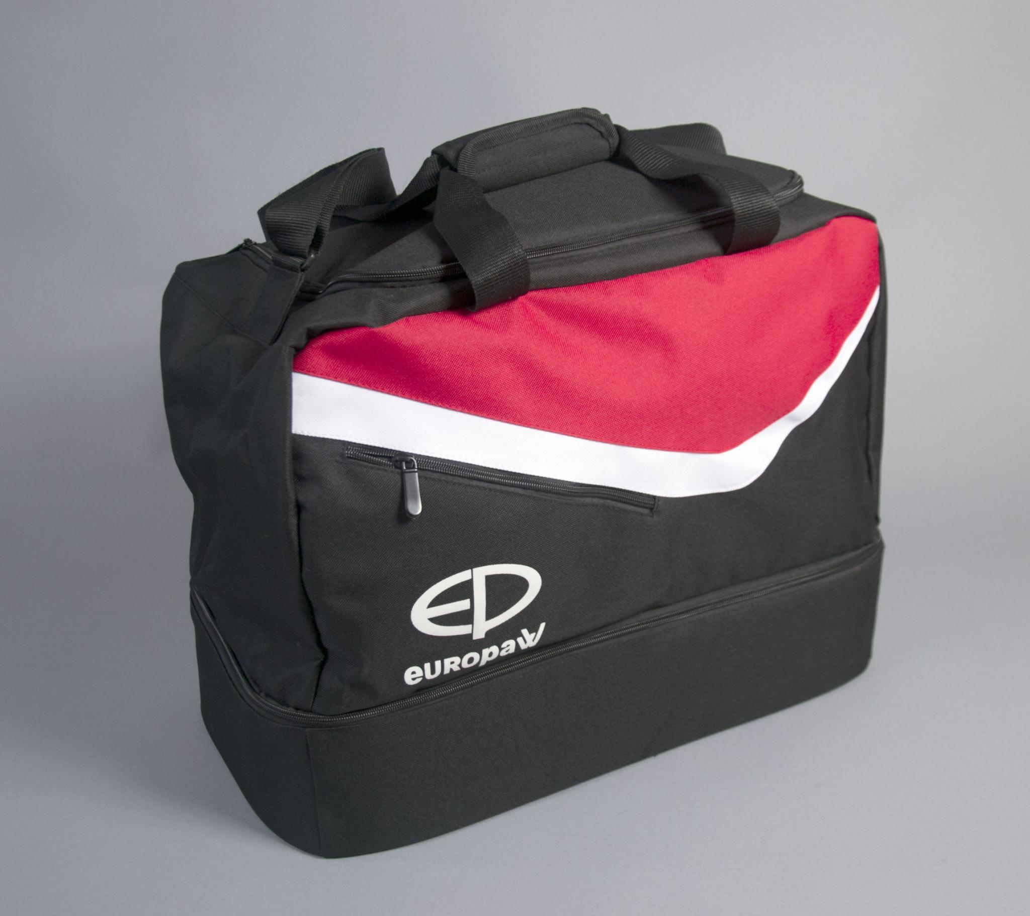 Сумка спортивная Europaw TeamLine черно-красная фото товару