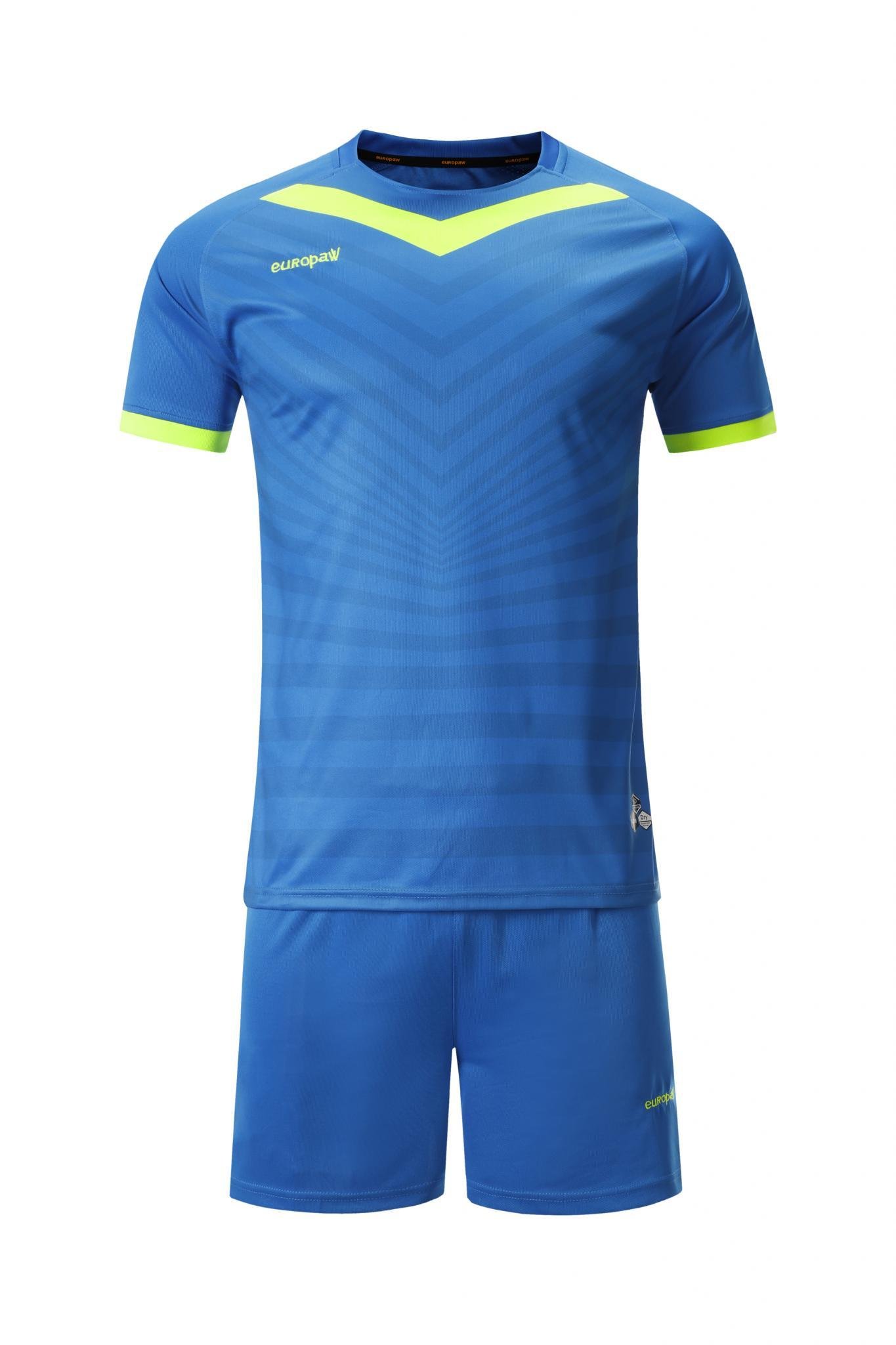 Футбольная форма детская (kid) Europaw 026 сине-салатовая [2XS] фото товару