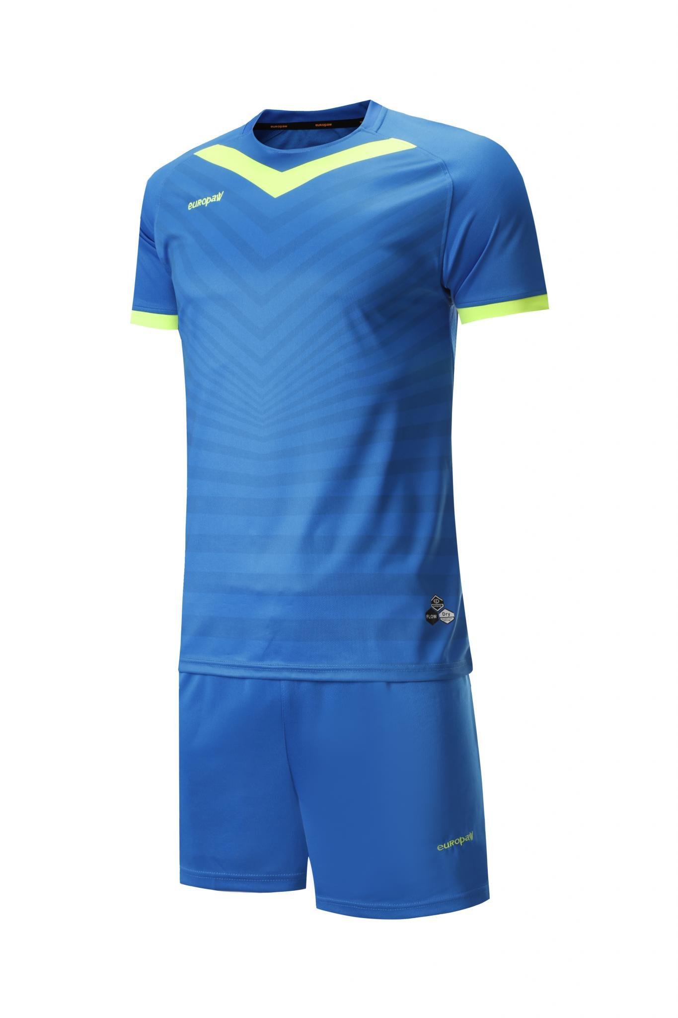 Футбольная форма детская (kid) Europaw 026 сине-салатовая [2XS] фото товару