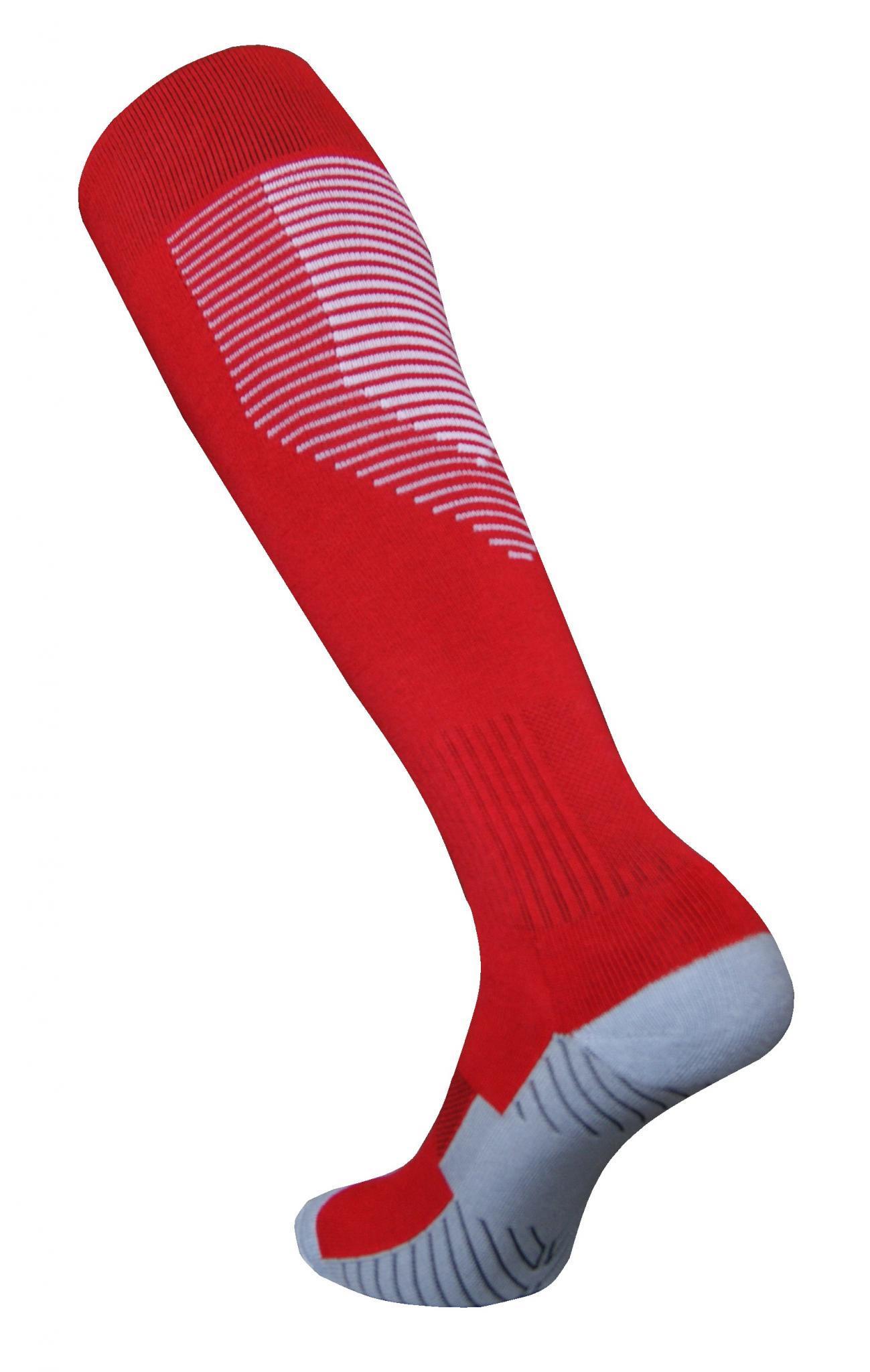 Гетры футбольные Europaw1701-  красно-белые [40-44] фото товару