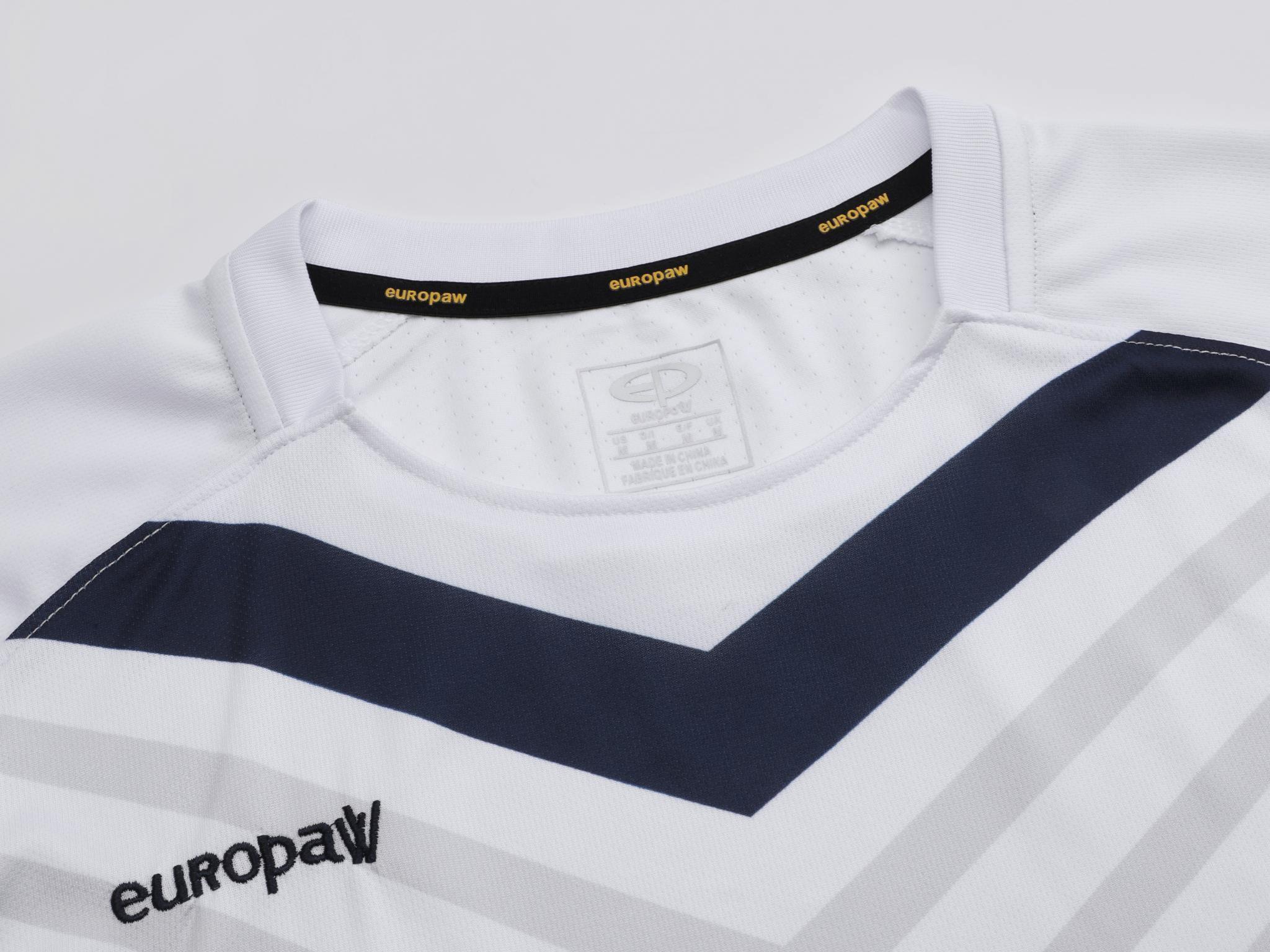 Футбольная форма детская (kid) Europaw 026 бело-т.синяя [2XS] фото товара