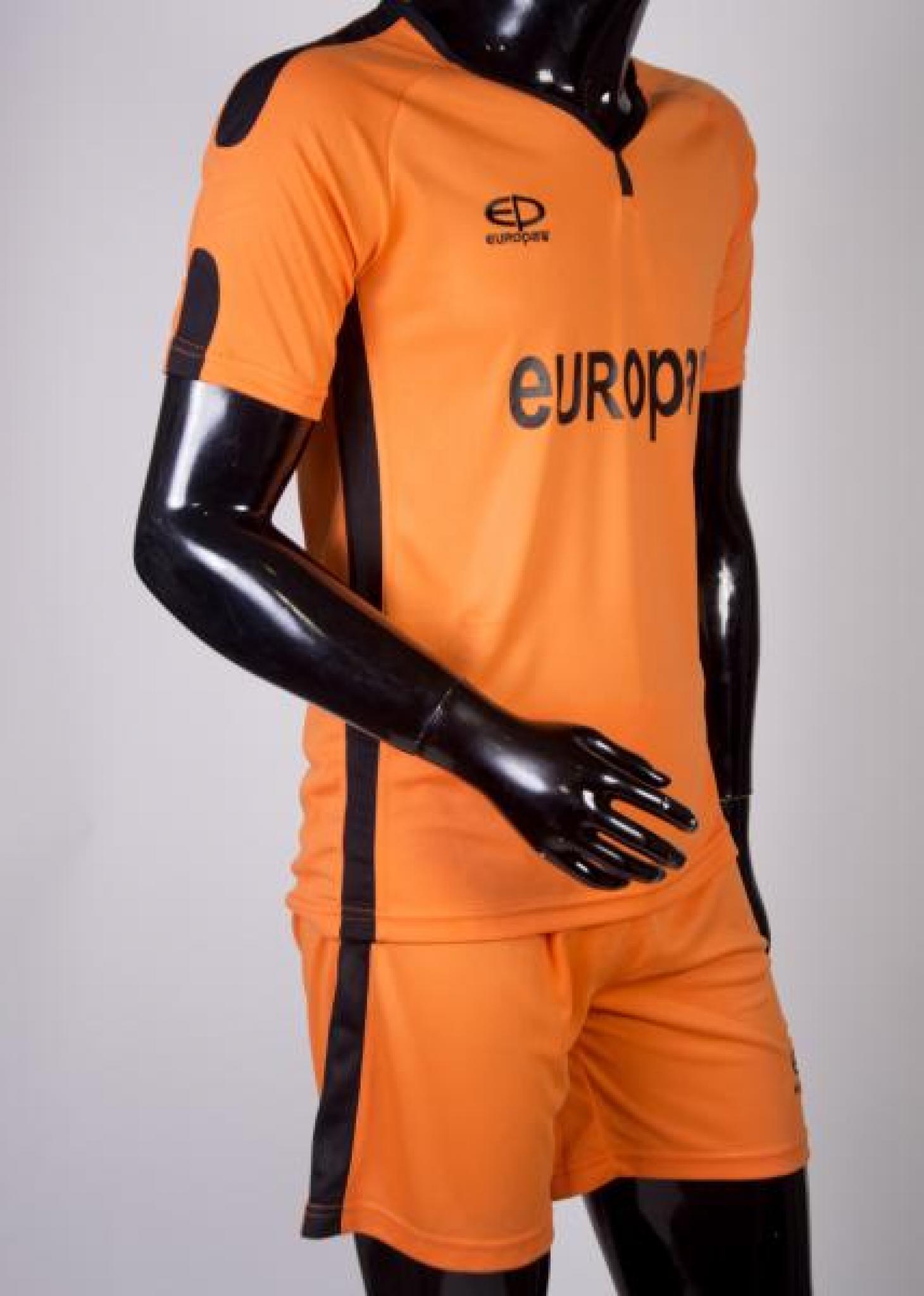 Футбольная форма Europaw 009 оранжево-черная [L] фото товару