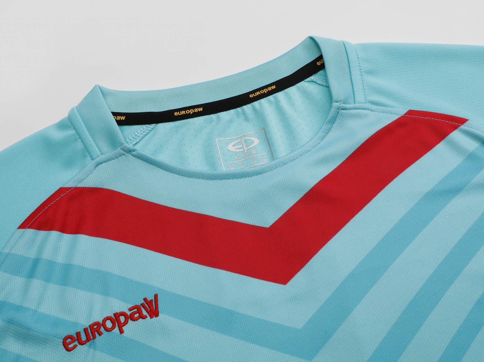 Футбольная форма детская (kid) Europaw 026 бирюзово-красная [2XS] фото товару