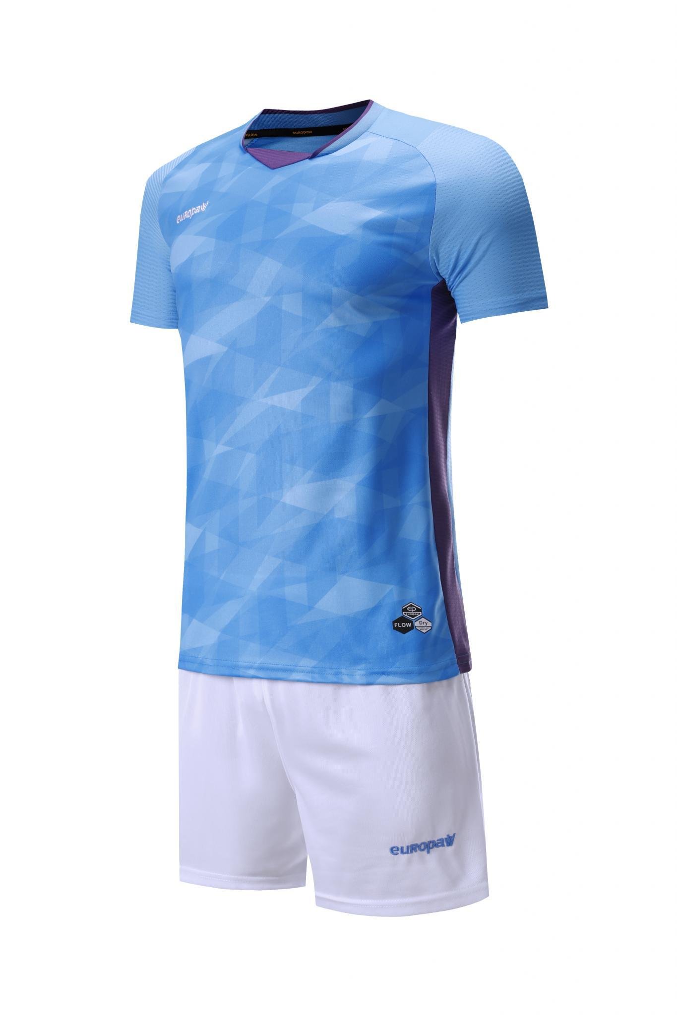 Футбольная форма Europaw 027 голубо-белая [S] фото товару