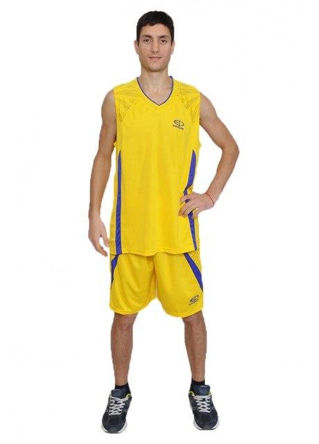 Баскетбольная форма Europaw желто-фиолетовая [XL] фото товару
