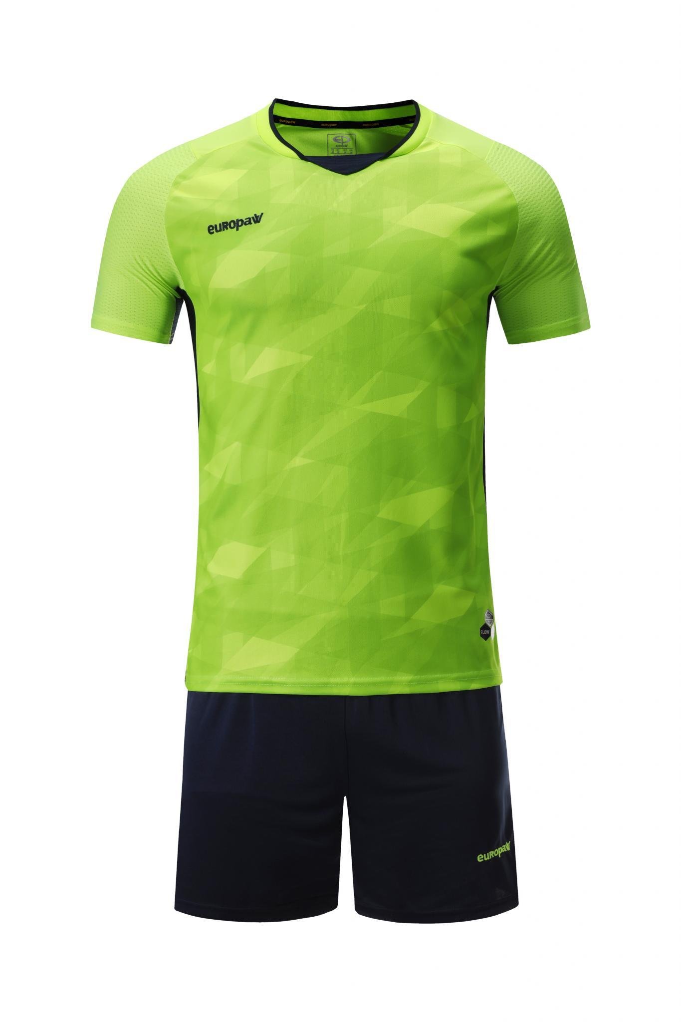 Футбольная форма Europaw 027 салатово-т.синяя [S] фото товару