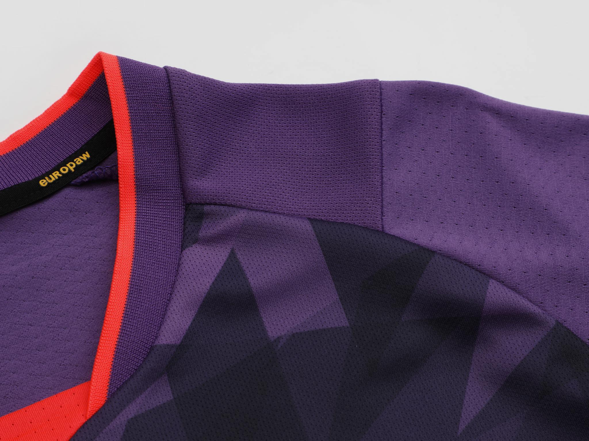 Футбольная форма Europaw 027 фиолетово-коралловая [S] фото товару