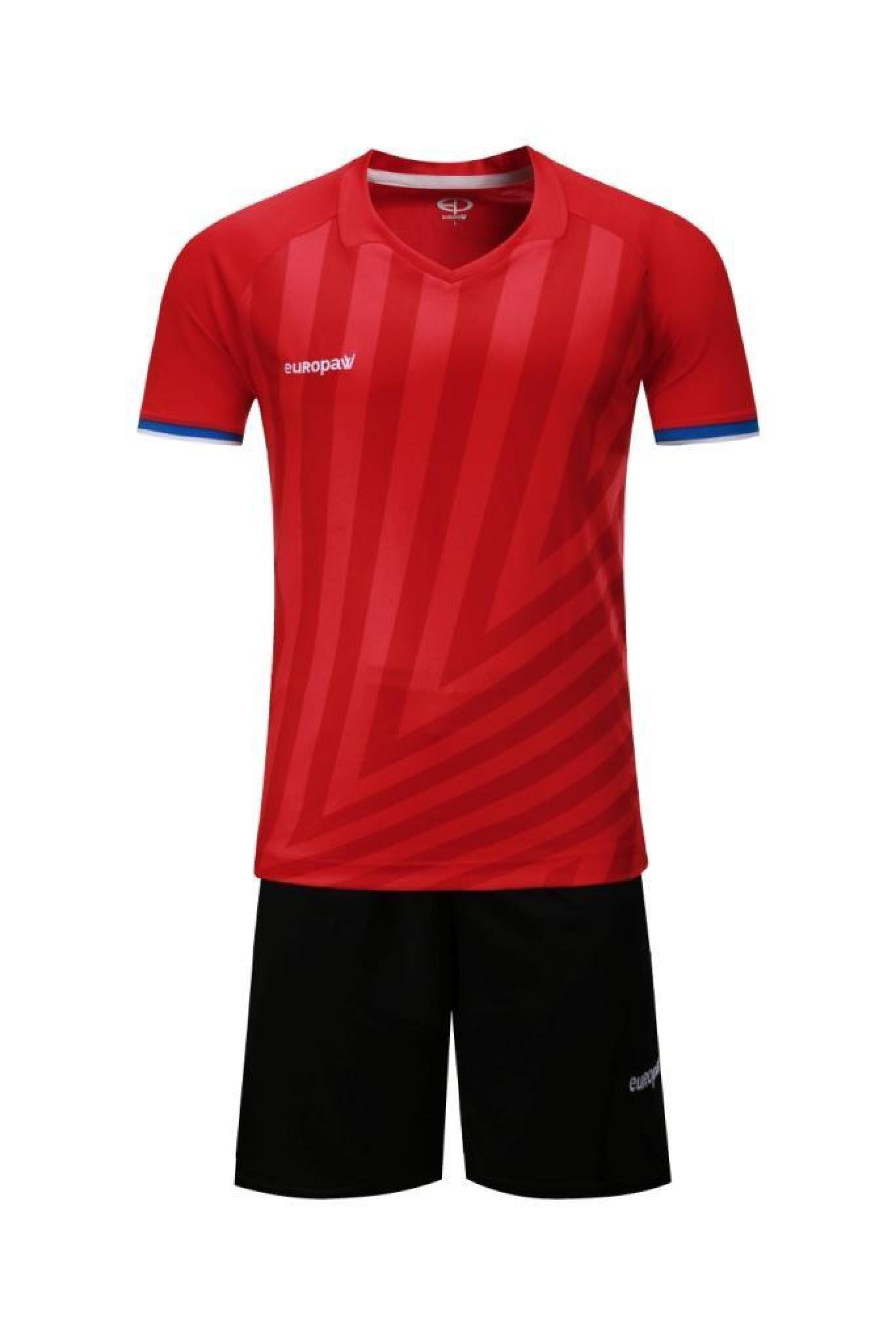 Футбольная форма Europaw 016 красно-черная [4XS] фото товара