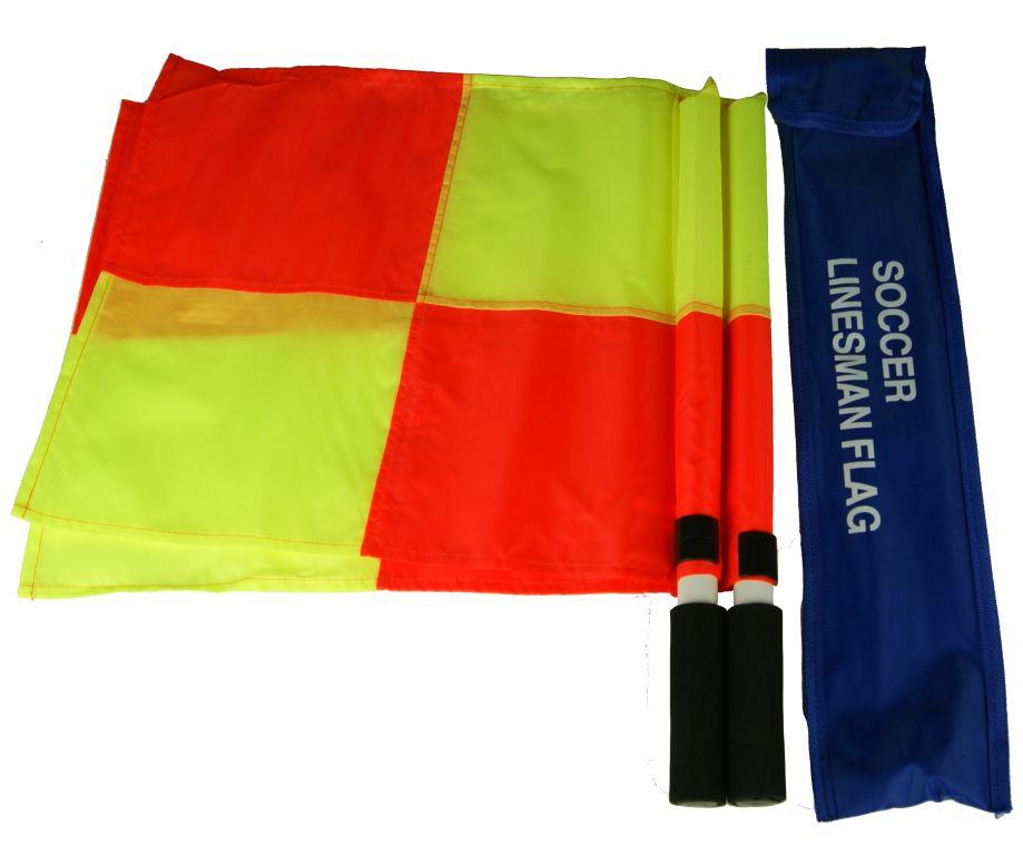 Флаги судейские LINESMEN квадрат (комплект) фото товару