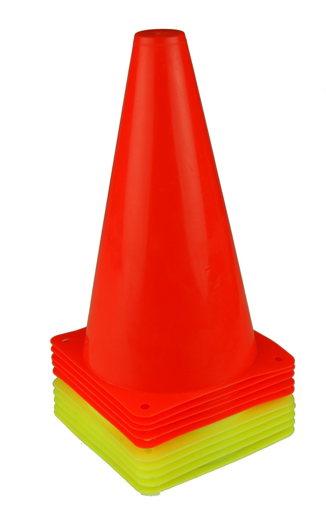 Конус тренировочный h18см (комплект 2 цвета 10 шт) фото товару