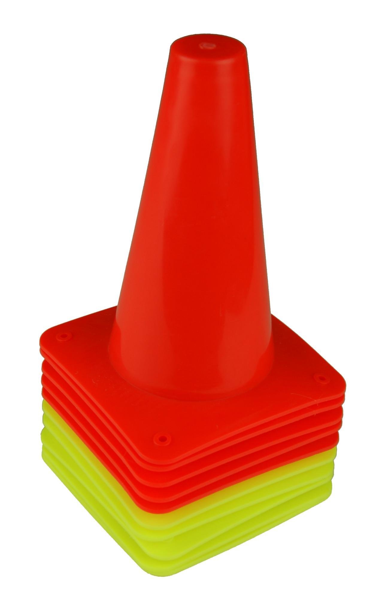 Конус тренировочный h23см (комплект 2 цвета 10 шт) фото товару