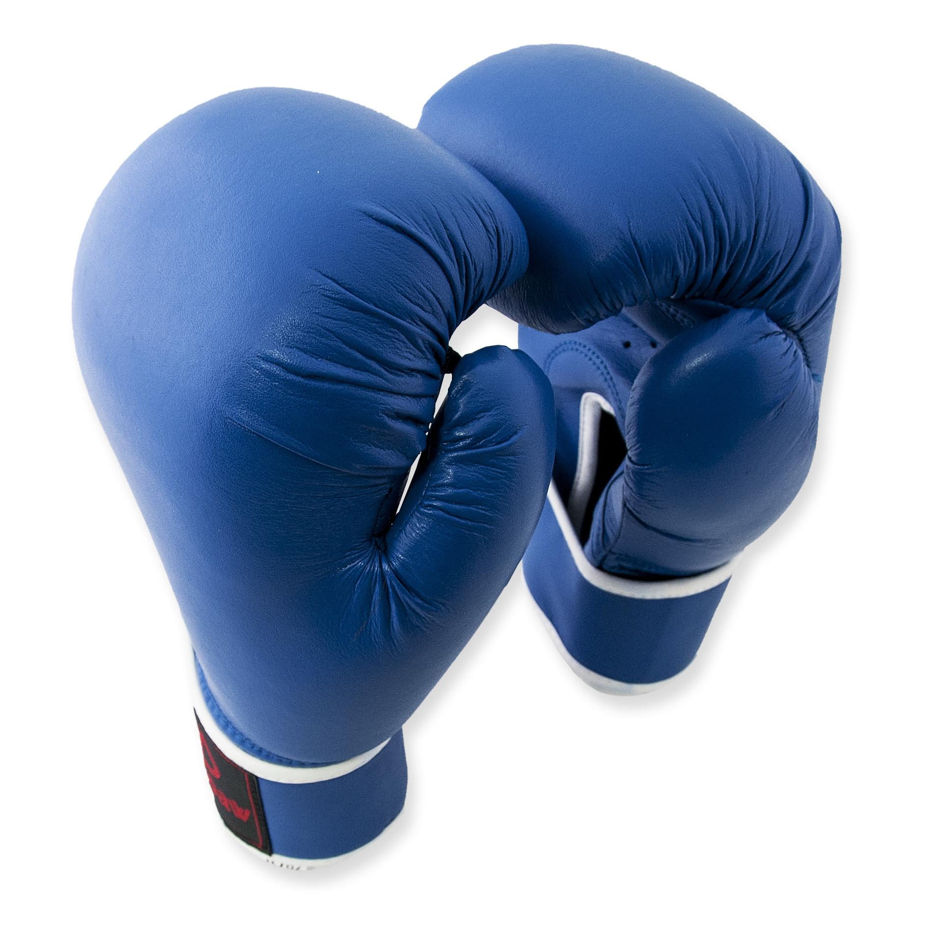 Перчатки боксерские Europaw кожа синие 10 oz фото товара