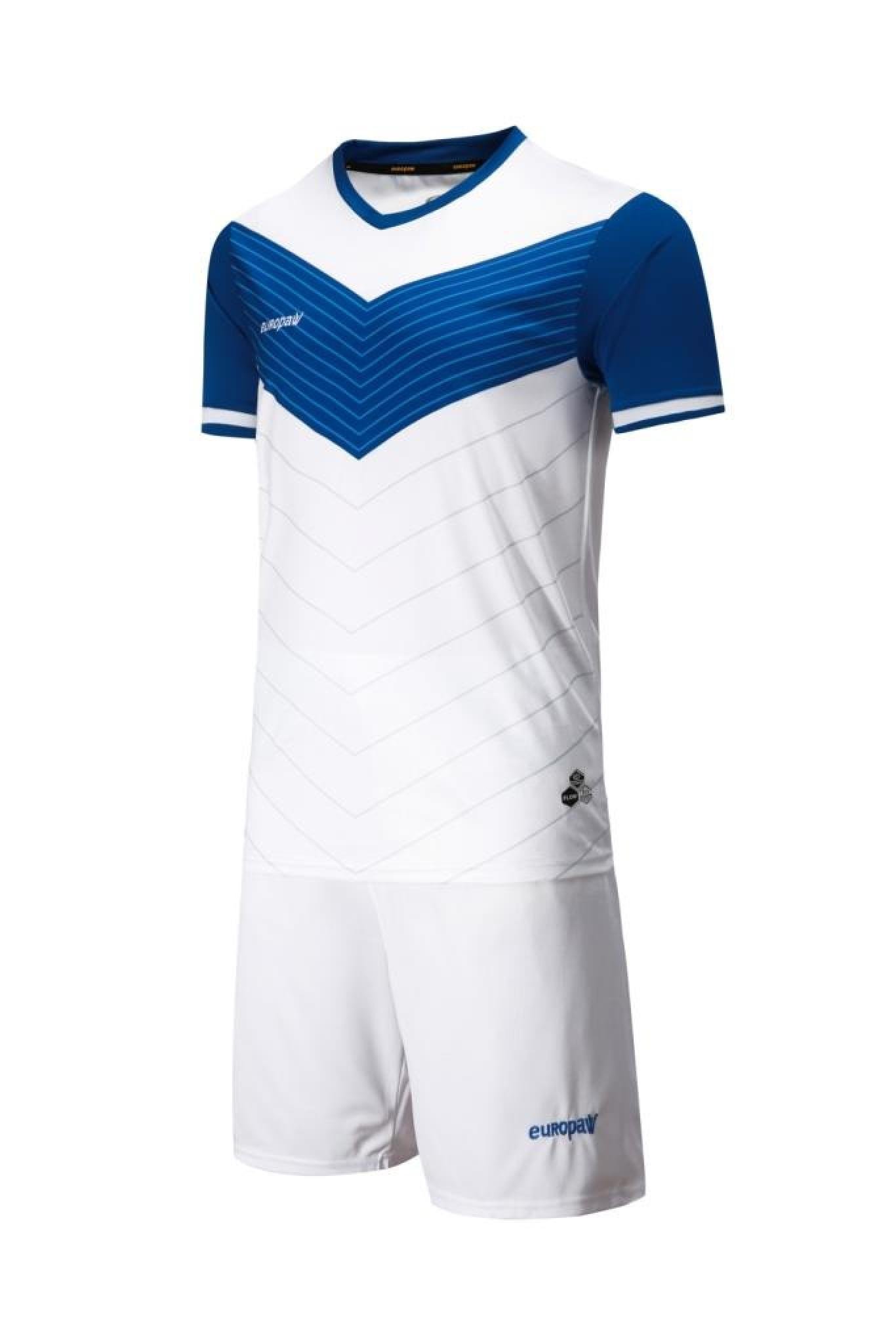 Футбольная форма Europaw 019 бело-синяя [S] фото товару