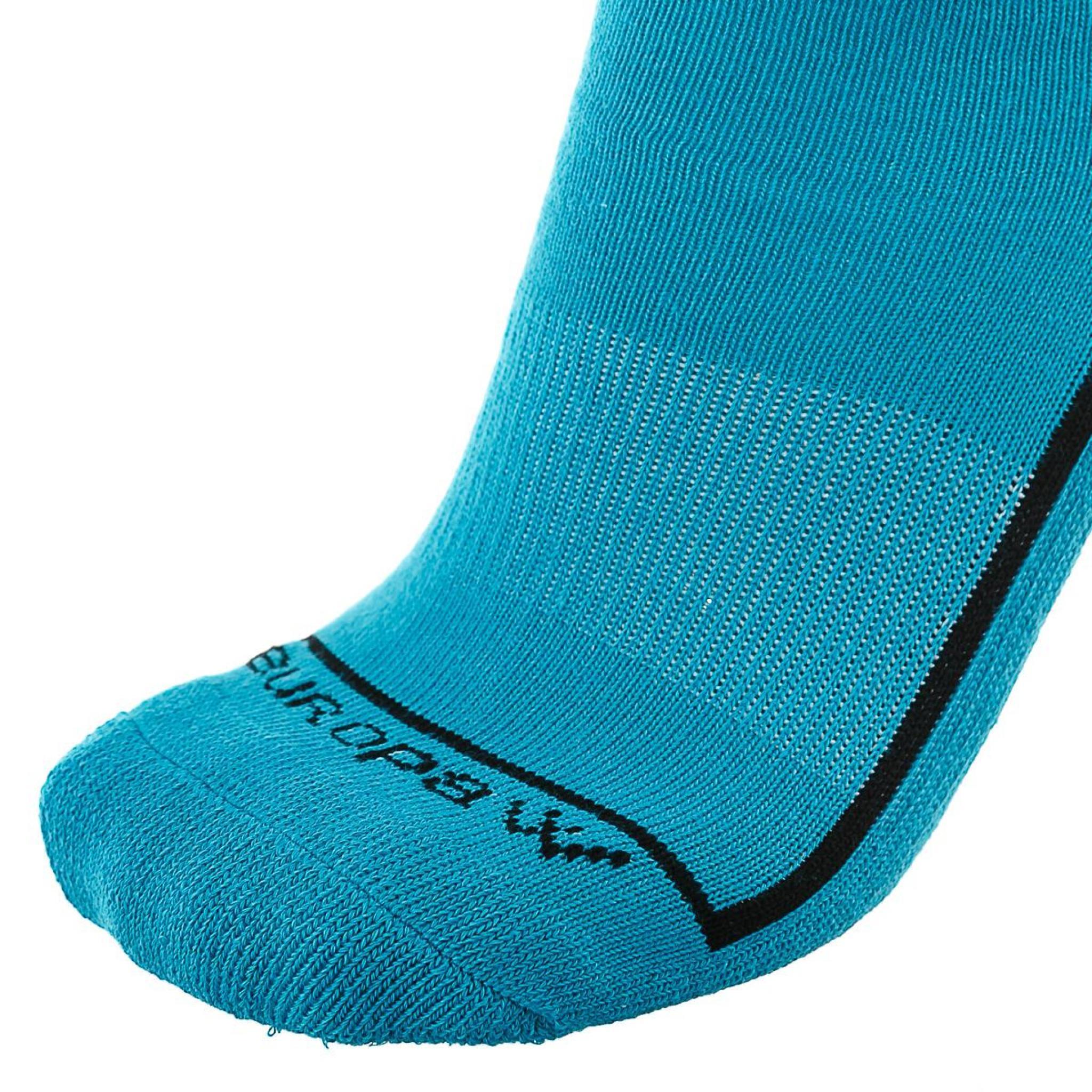 Гетры футбольные Europaw бирюзовые с трикотажным носком [41-45] фото товара