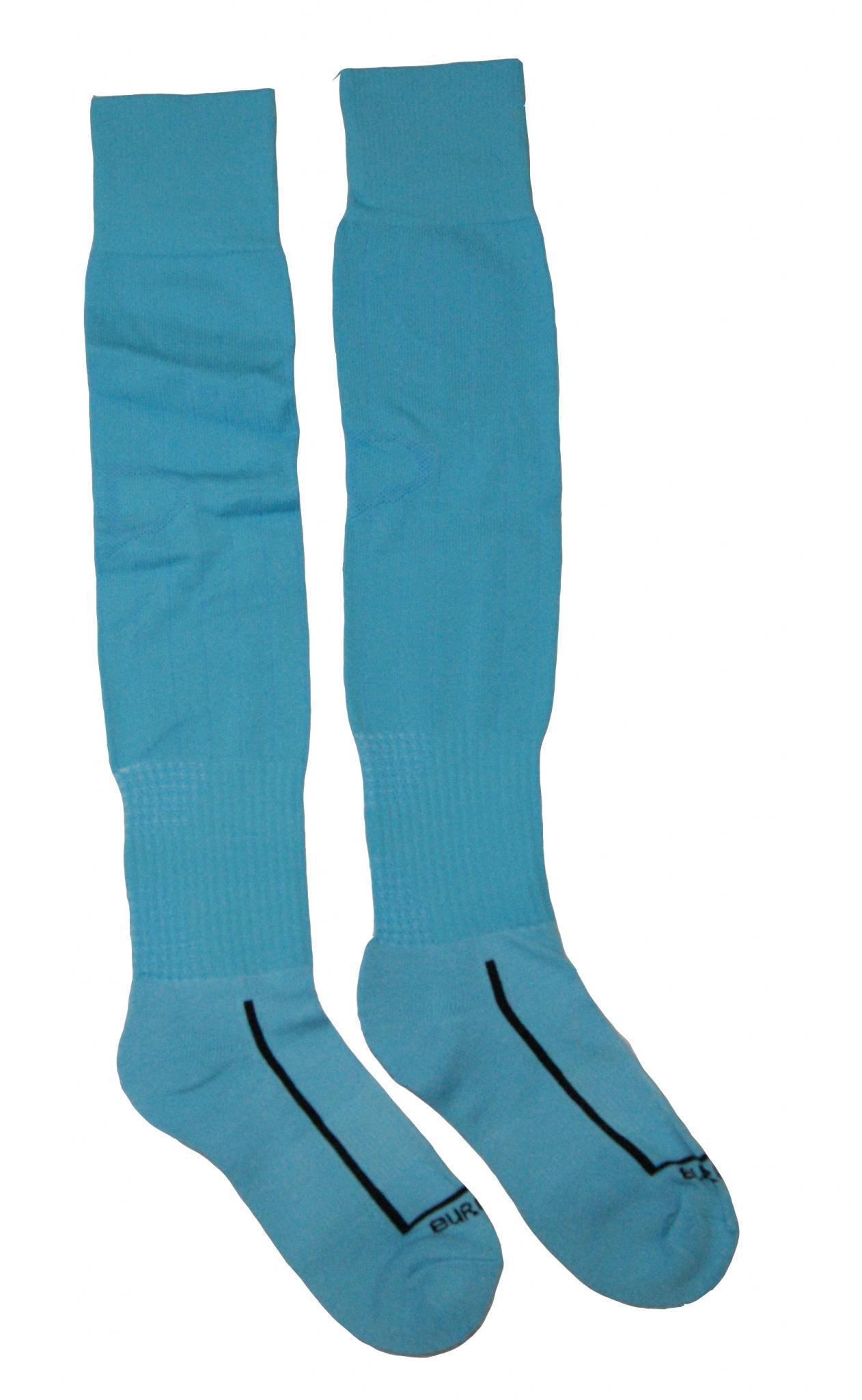 Гетры футбольные Europaw голубые с трикотажным носком [41-45] фото товара