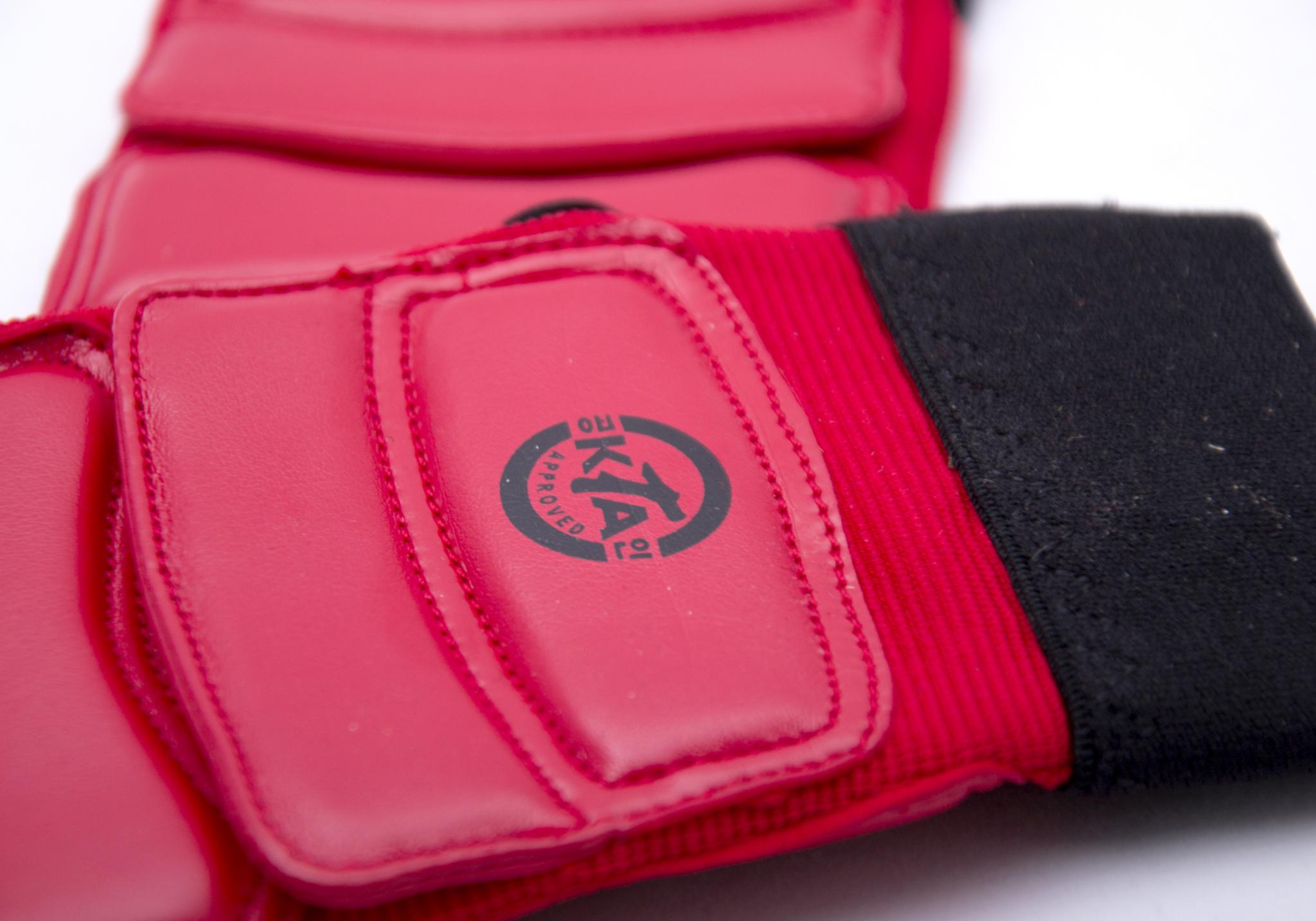 Защита стоп для тхэквондо красные 210-220 фото товару