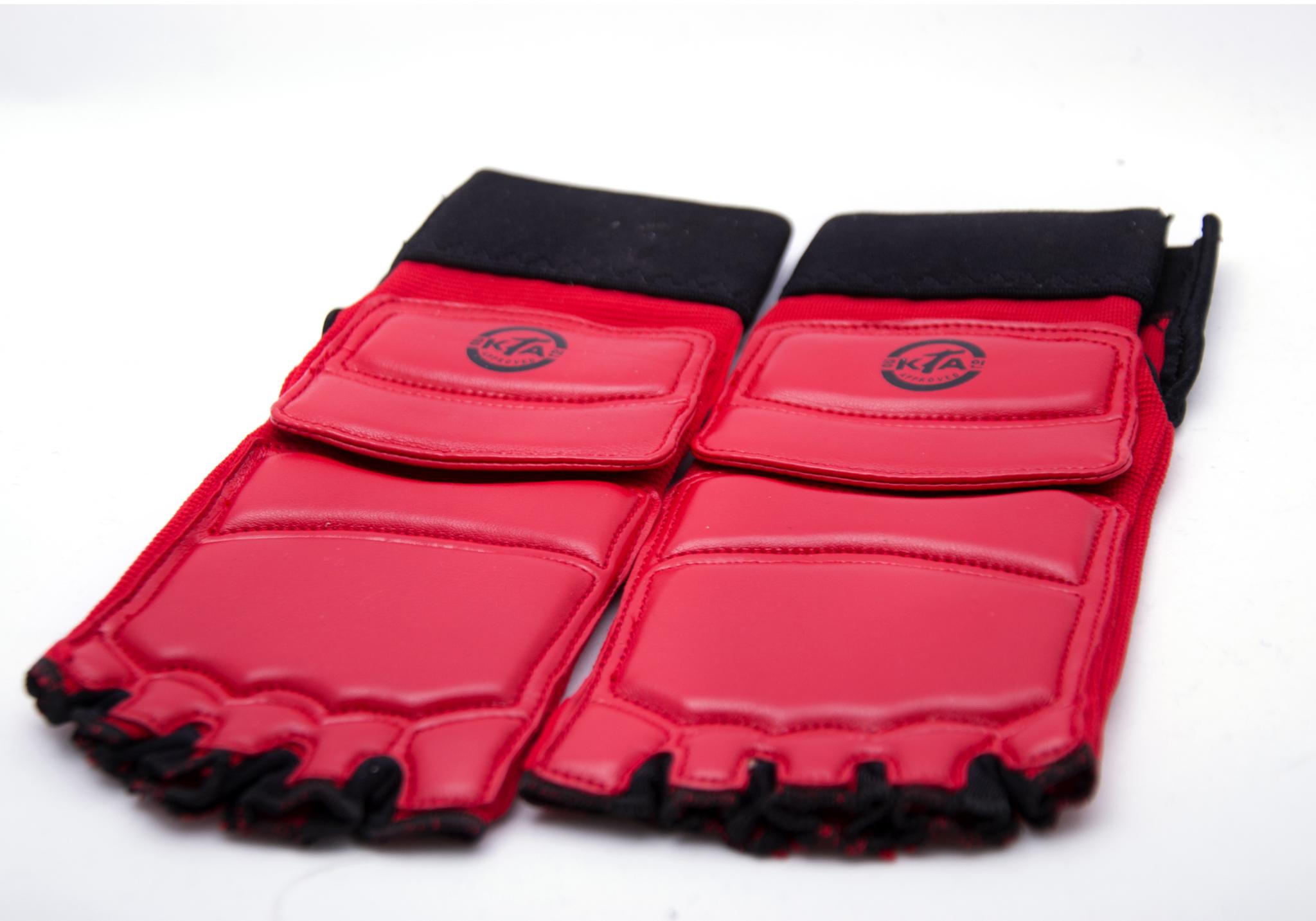 Защита стоп для тхэквондо красные 210-220 фото товару